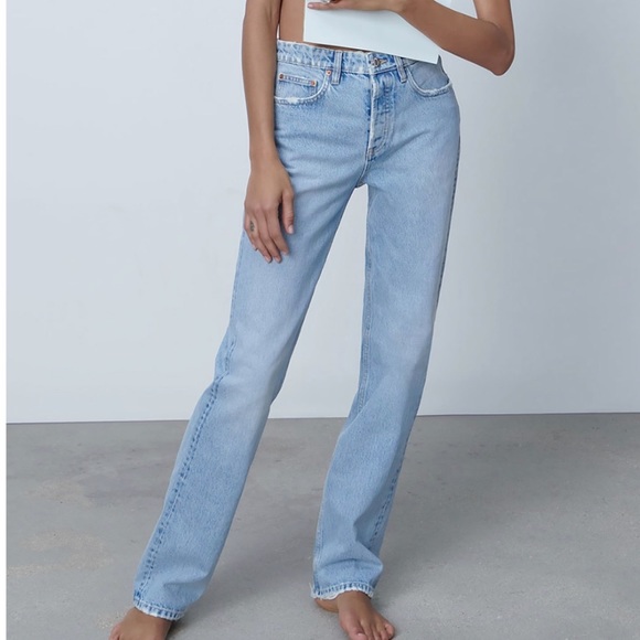 Zara Denim - Zara full length mid-rise jeans